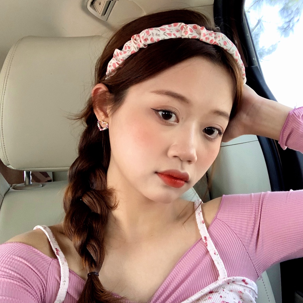 Băng Đô Hoa Xếp Li Cho Bé Gái