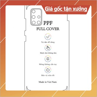 Dán dẻo PPF Samsung A71 mặt sau full viền