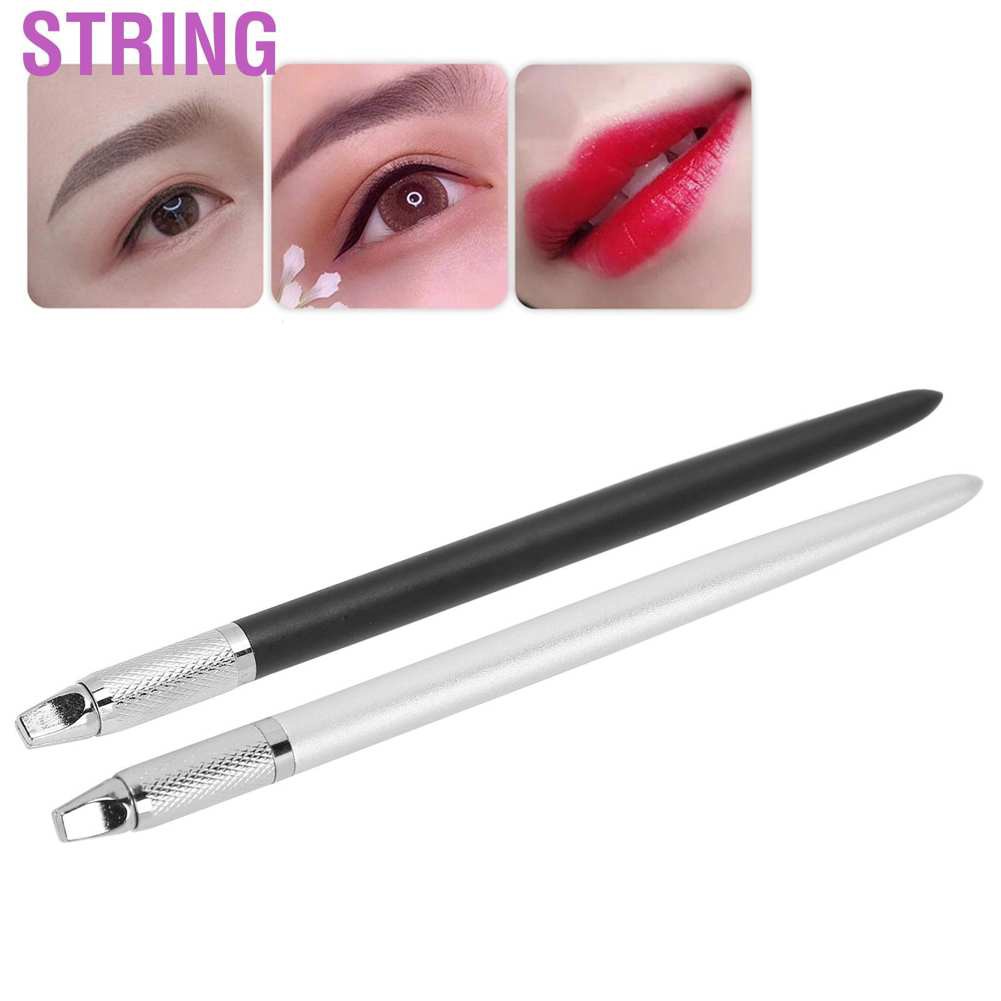 String Slot Type Makeup Eyebrow Lip Manual Tattoo Pen Metal Microblading Accessory