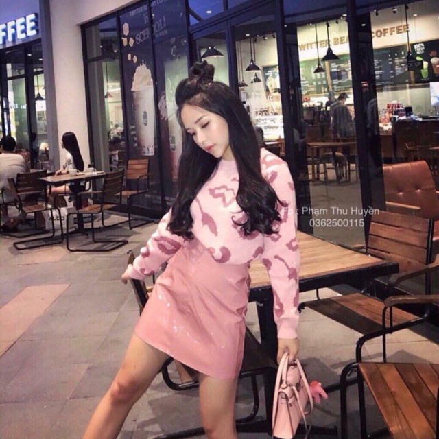 Chân váy da bóng dáng Classic hàng QC | BigBuy360 - bigbuy360.vn