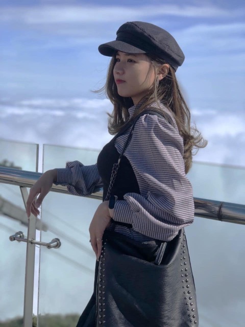 Túi tote da viền đinh để vừa A4