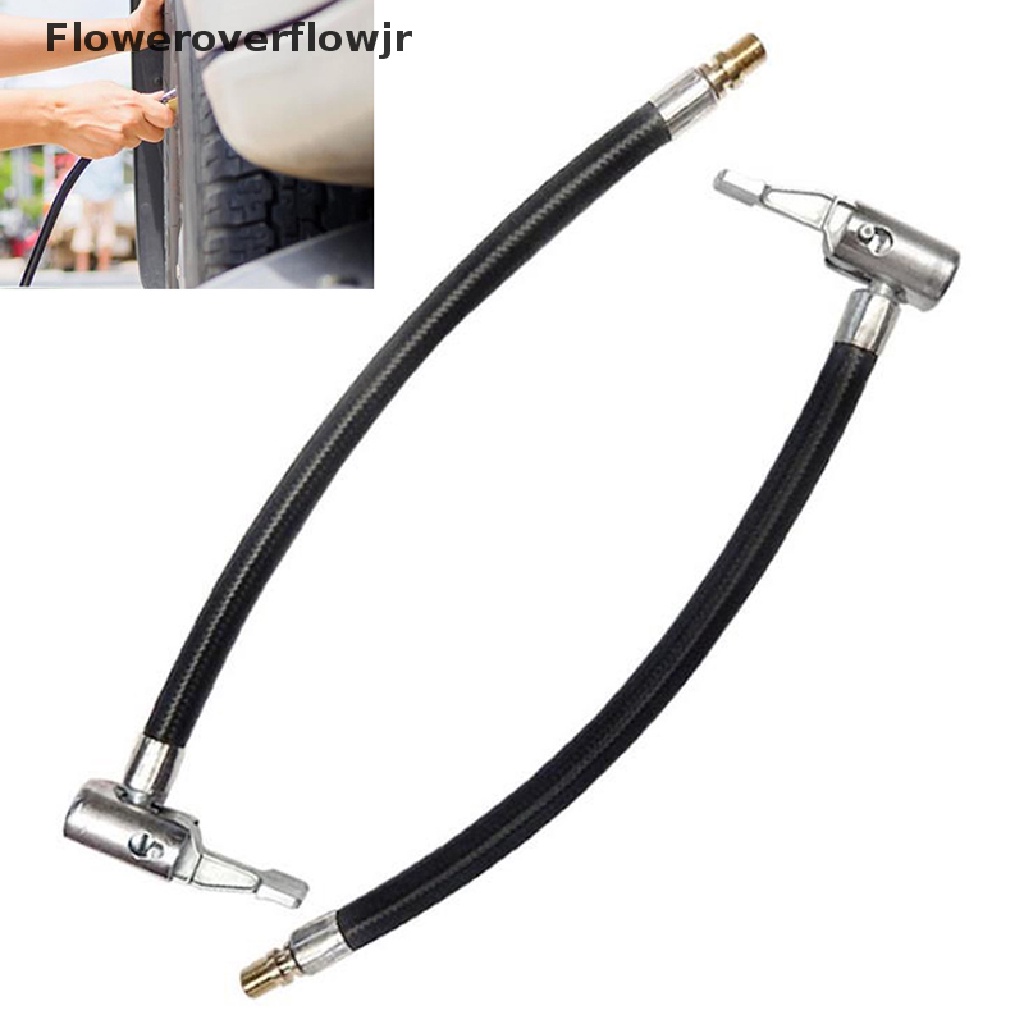 [AutoParts] Bicycle Motorcycle Bike Car Flexible Clip On Air Tyre Tire Chuck Inflator Hose .