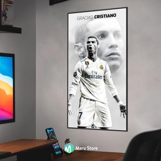 Tranh Ronaldo Treo Tường Có Khung Composite Trang Trí Coffee