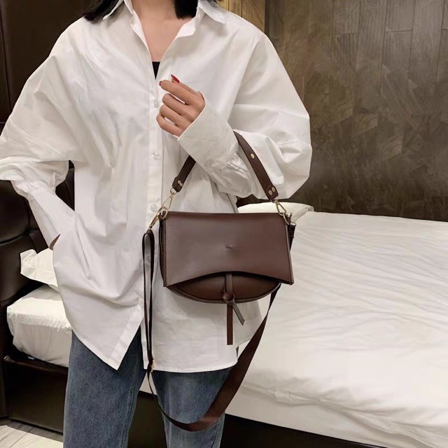 TÚI DA MỀM ĐEO CHÉO HÌNH BÁN NGUYỆT SIÊU CHẤT