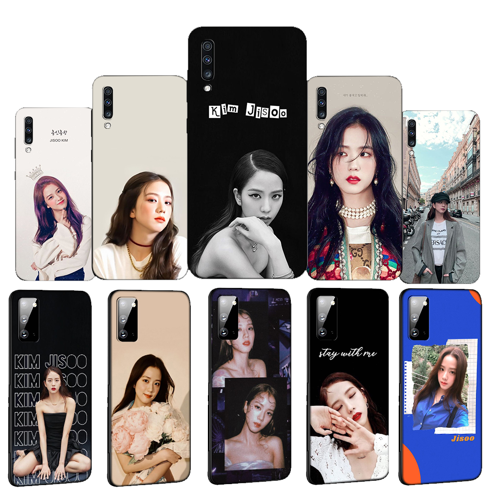 Ốp Điện Thoại Silicon Mềm Hình Jisoo K Pop Màu Hồng 14ru Cho Samsung Galaxy A6 2018 A5 A3 2017 2016