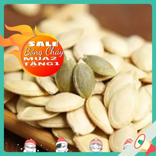 [Siêu KM MUA 2 TẶNG 1] 1kg HẠT CHÍN BÍ TRẮNG loại to ngon(bí ngô- Tặng thêm 1 gói kẹo Socola viên)