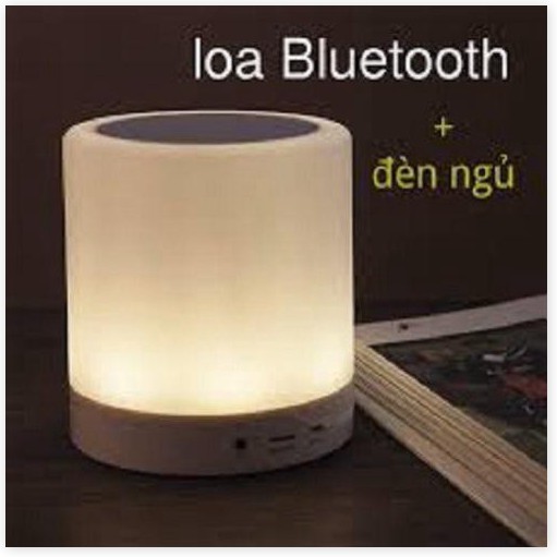 Loa Bluetooth Kiêm Đèn Ngủ, Đèn Led Cảm Ứng Đổi Màu Theo Nhạc