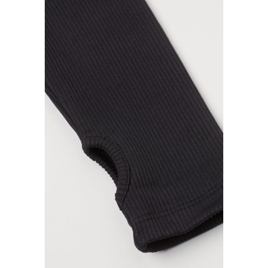 Áo H&M Croptop Dài Tay No Fear size S châu Âu