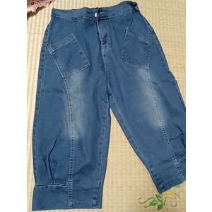 Hàng Mới Về Quần Jeans Lửng Lưng Thun Co Giãn Dáng Rộng Thời Trang Mùa Hè 2022 Cho Nữ