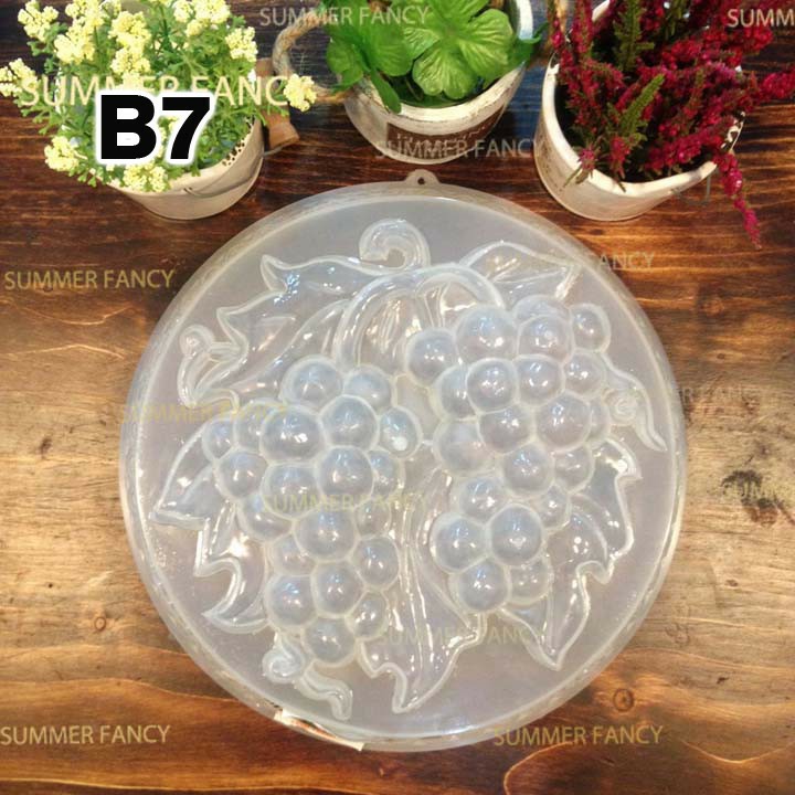 khuôn rau câu size 25cm nhựa làm thạch bánh sinh nhật - Round Jelly mold 10