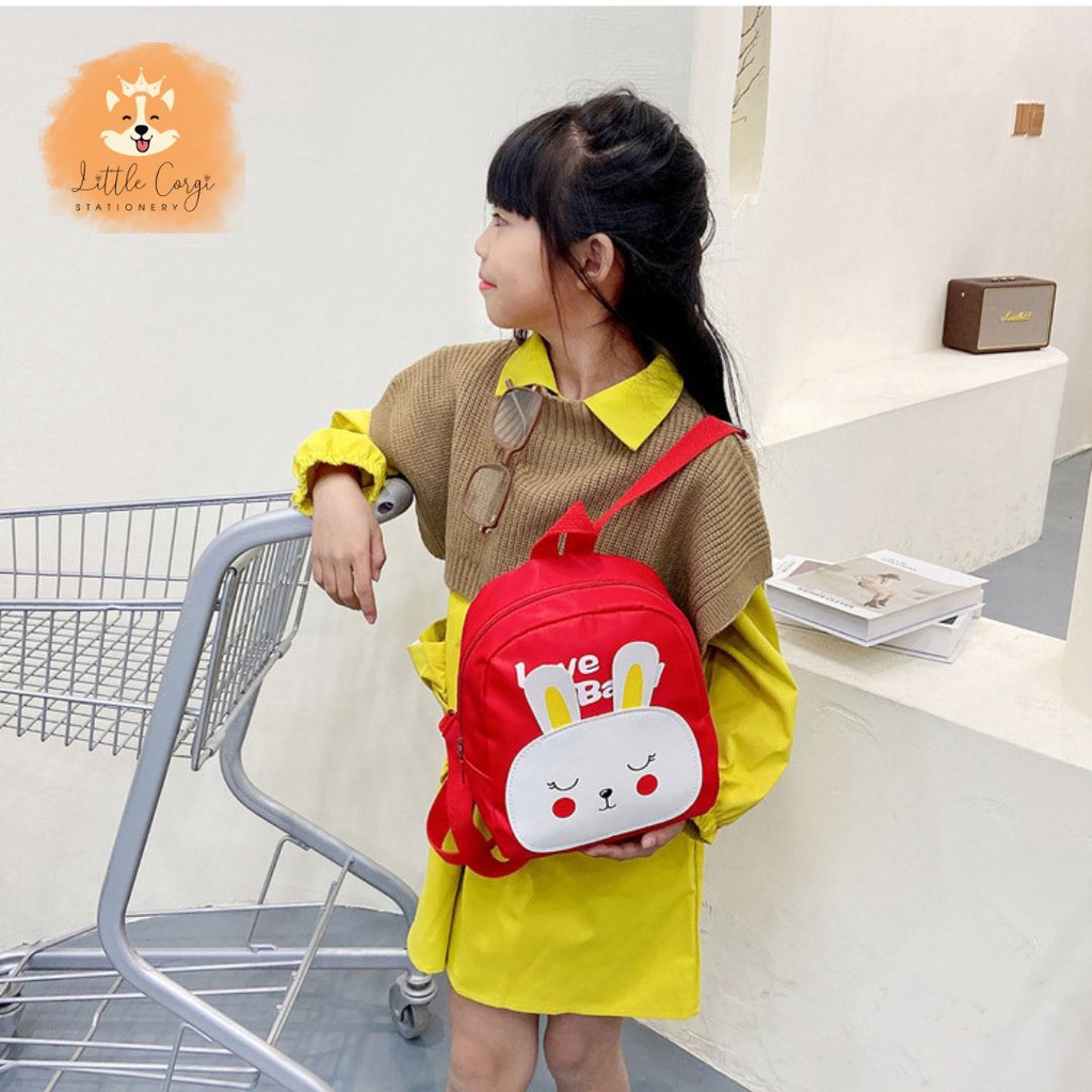 Balo thỏ đáng yêu cho bé gái - Túi đeo vai cho bé đi mẫu giáo, du lịch
