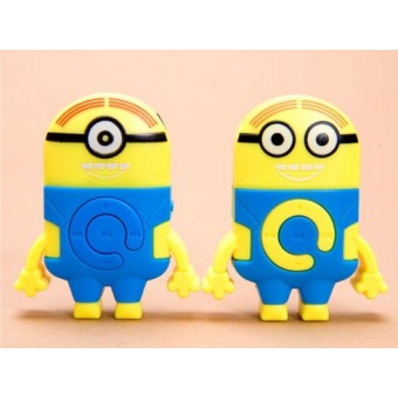 Máy Nghe Nhạc Mp3 Mini hoạt hình hình minion Hỗ Trợ Thẻ Nhớ Micro Sd Tf