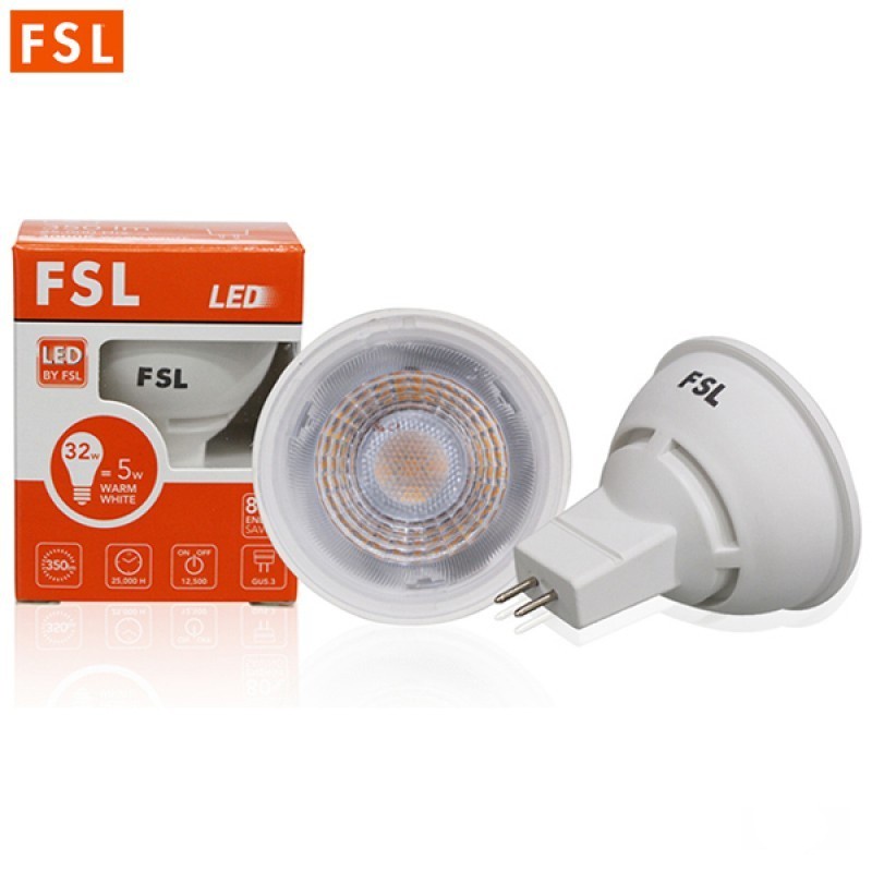 Bóng đèn led chén FSL 220v 5w ánh sáng vàng hàng chính hãng