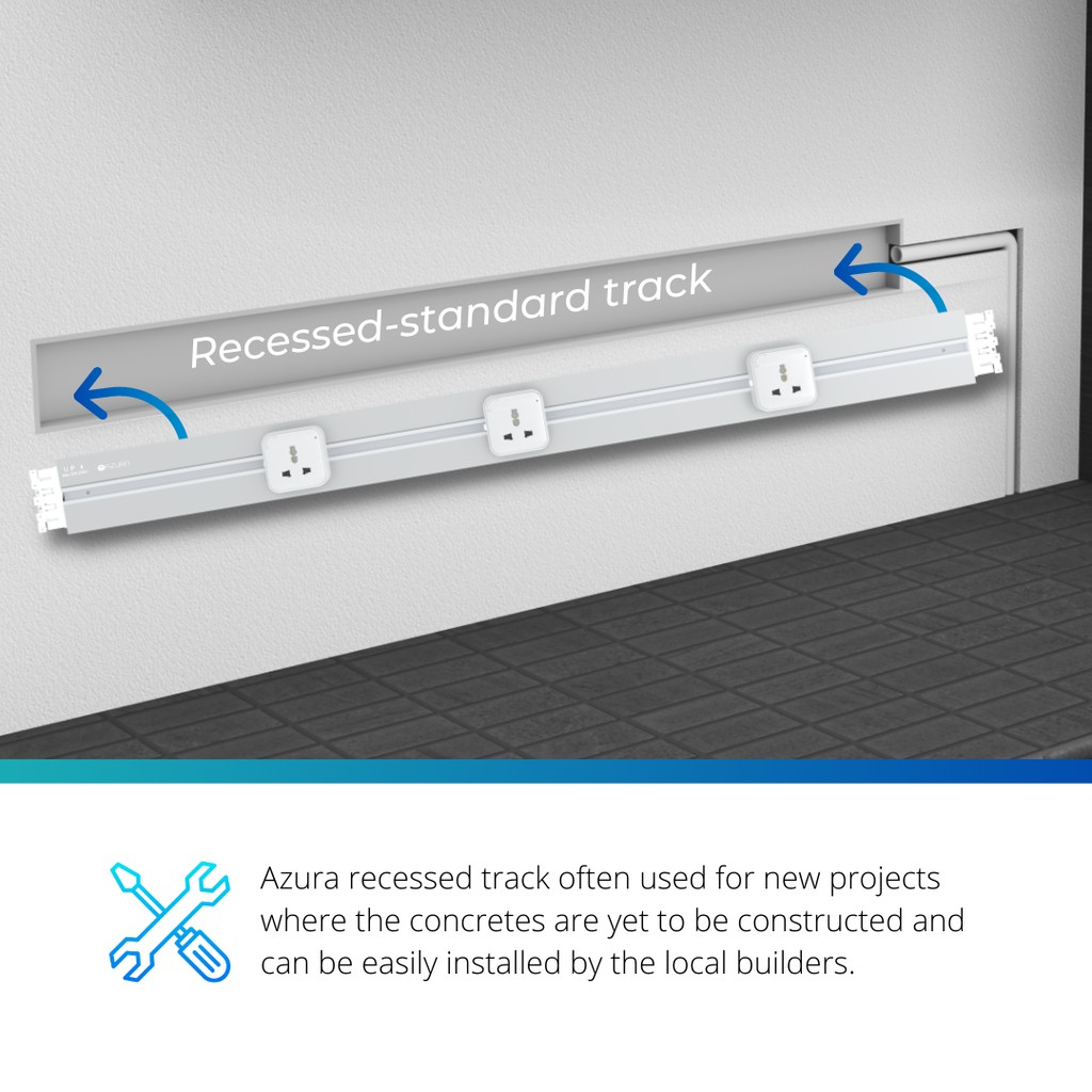 Ổ cắm thanh ray AZURA AUS-TRK0800 - Hàng Chính Hãng