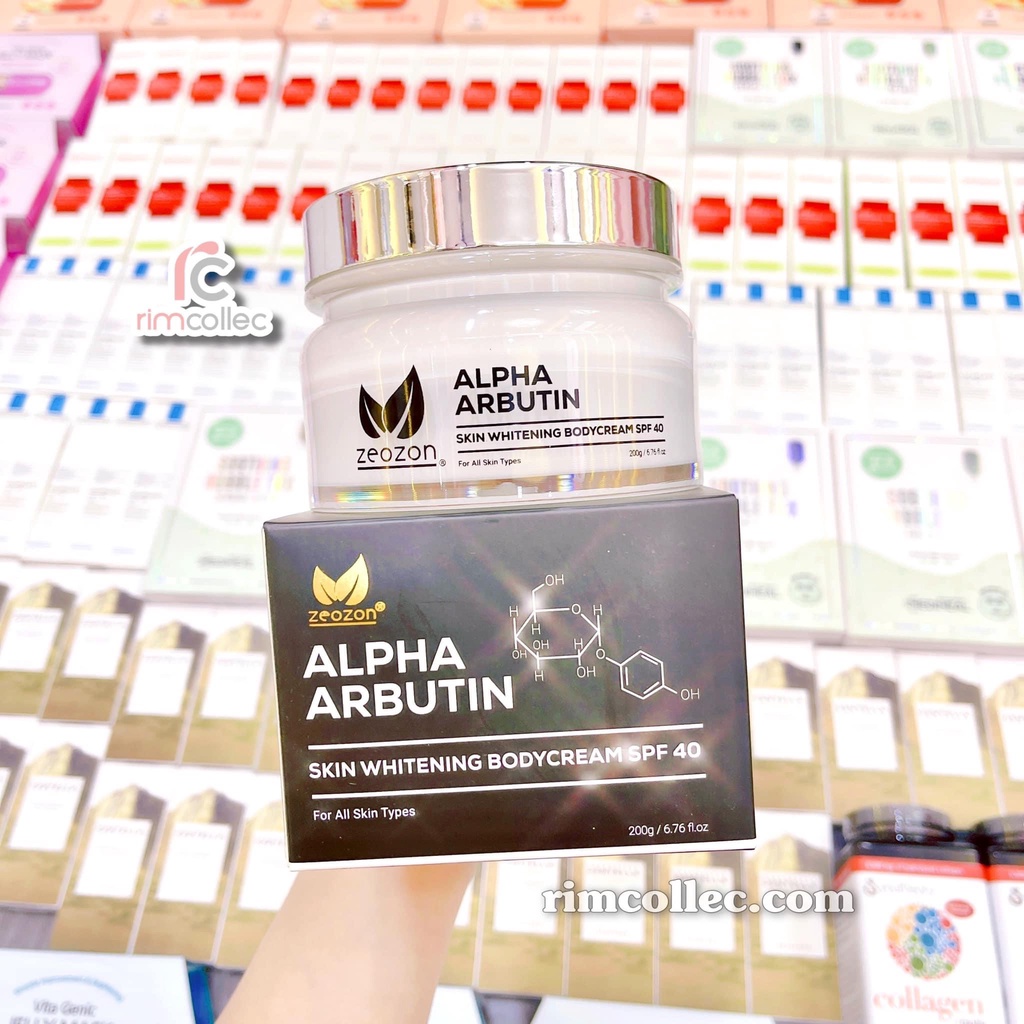Kem Dưỡng Trắng Da Zeozon Skin Whitening Body Cream SPF40 200g