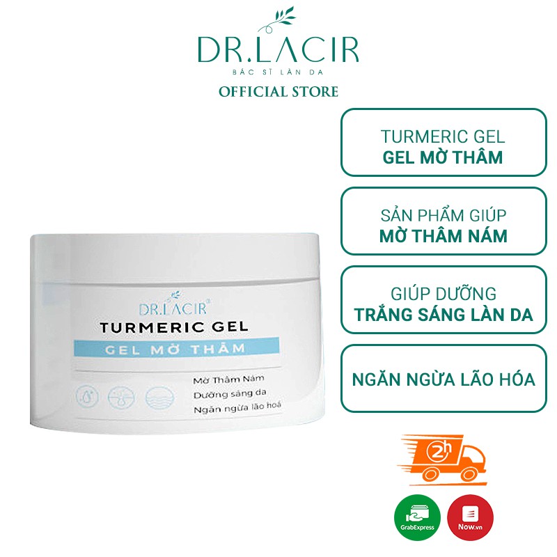 Gel Mờ Thâm Turmeric gel Dr Lacir Giảm Các Vết Thâm Do Mụn DR109