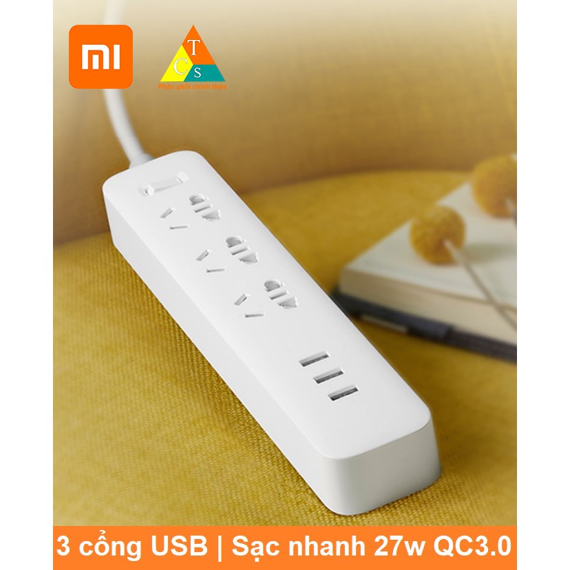 Ổ cắm điện Xiaomi Mijia 27w 3 Cổng Usb power strip