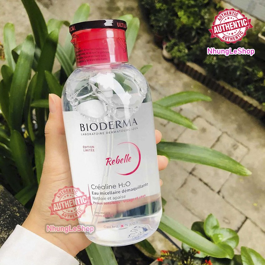 ⚡️Chuẩn Auth⚡️ Nước Tẩy Trang Bioderma H2O Xanh - Hồng 500ML ⚡️New Nắp Nhấn⚡️