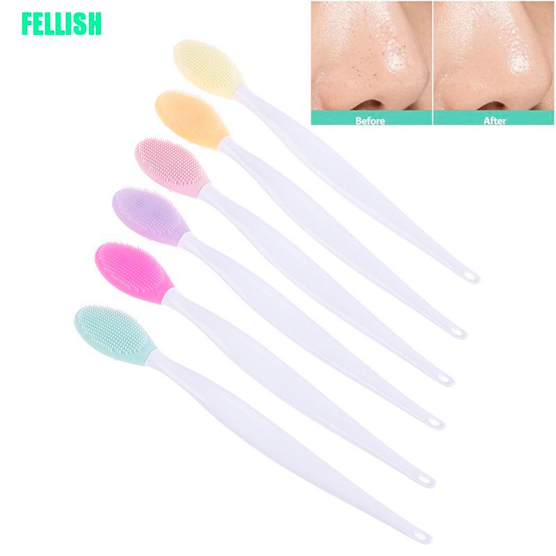 [Hàng mới về] Cọ silicone loại bỏ mụn đầu đen làm sạch lỗ chân lông cho mũi