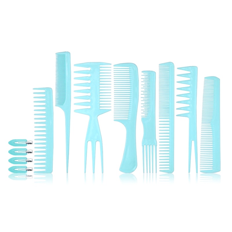 Bộ 12 Lược Cắt Tóc Răng Thưa Chống Tĩnh Điện