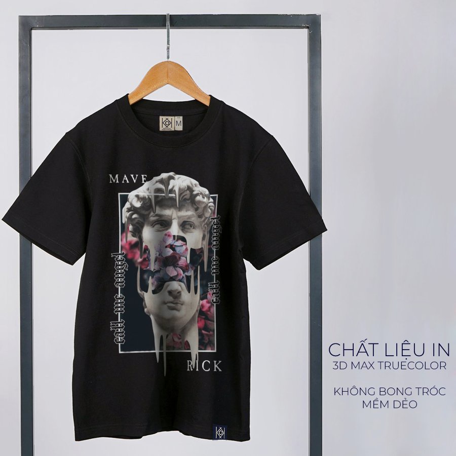 Áo thun phục hưng form unisex rộng tay lỡ phông cotton áo nam nữ trung cổ thiên thần MVR KK40171