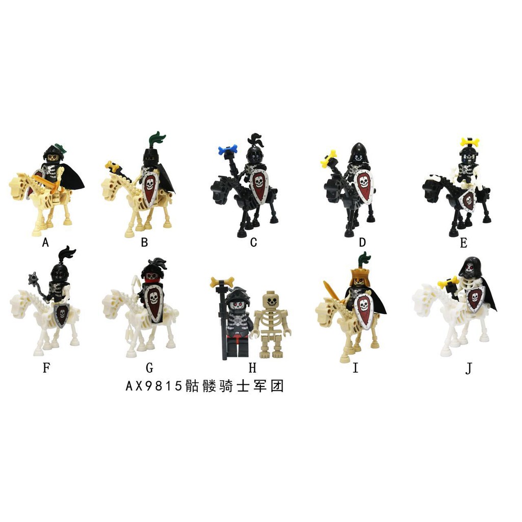 Minifigures Skeleton LínhTrung Cổ Lính Xương Bình Đoàn Ma