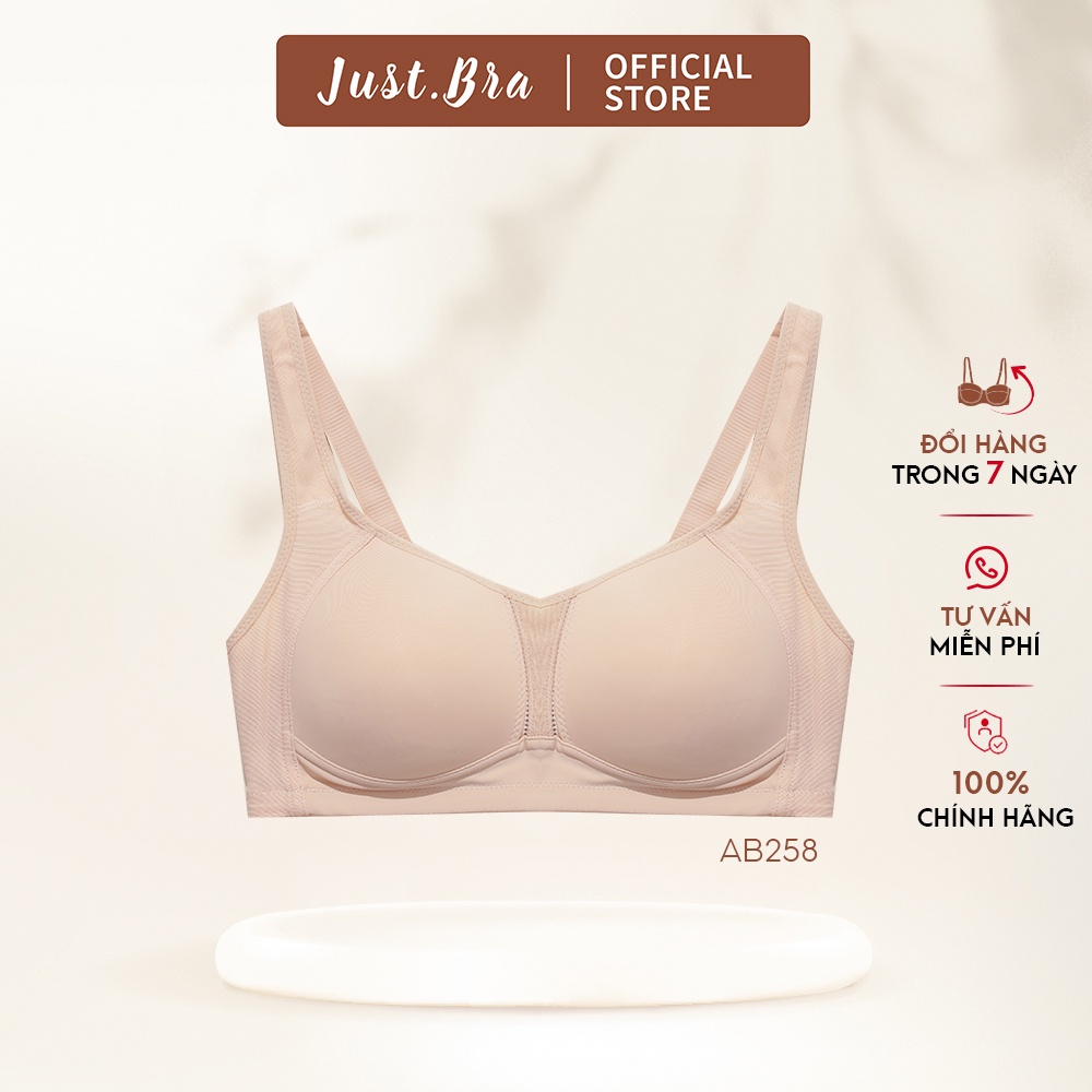 Áo ngực Just Bra dây đai lưng to dành cho vòng một lớn, form tốt AB258