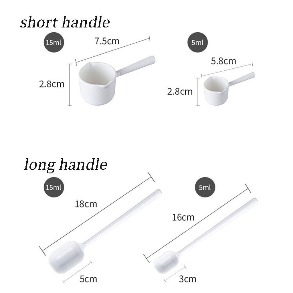 Set 2 Muỗng Đo Lường 15ml Và 5ml Tay Cầm Dài Có Thể Tái Sử Dụng