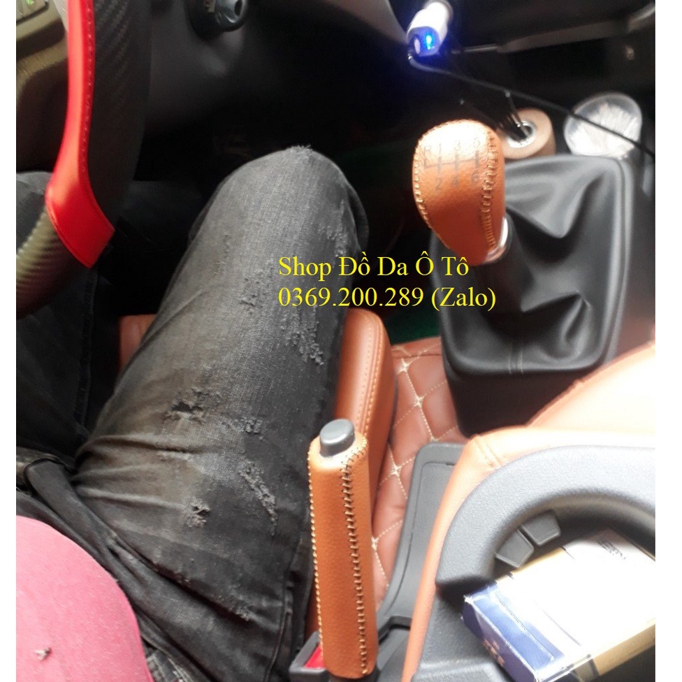 Bọc da cần số xe tải KIA K200, k250 ... da bò , nhiều mầu sắc, giá gốc tại xưởng