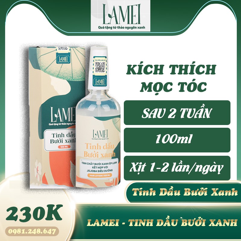 TINH DẦU BƯỞI XANH Lamei 100ml Siêu mọc tóc | BigBuy360 - bigbuy360.vn