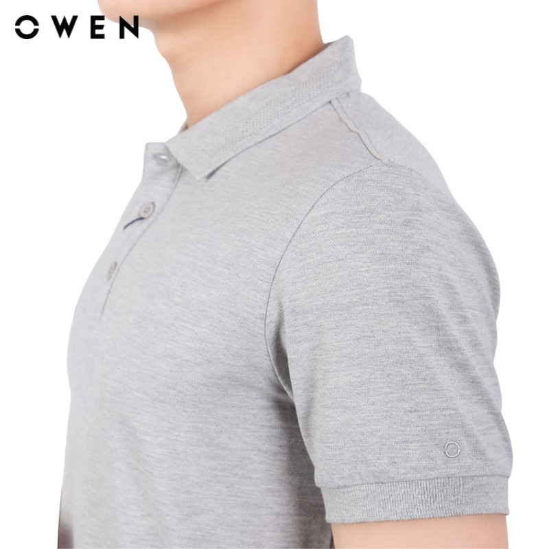 Áo polo ngắn tay Owen Body fit màu xám - APV23747 (MHR)