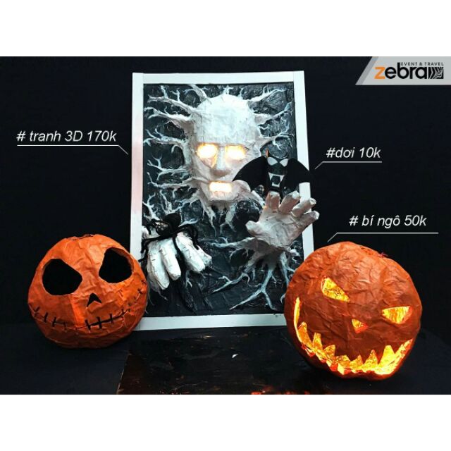 Bộ sản phẩm trang trí Halloween rùng rợn. Sản phẩm có độ chân thực, giống với thực tế cao.Vượt xa các mặt hàng bằng nhựa