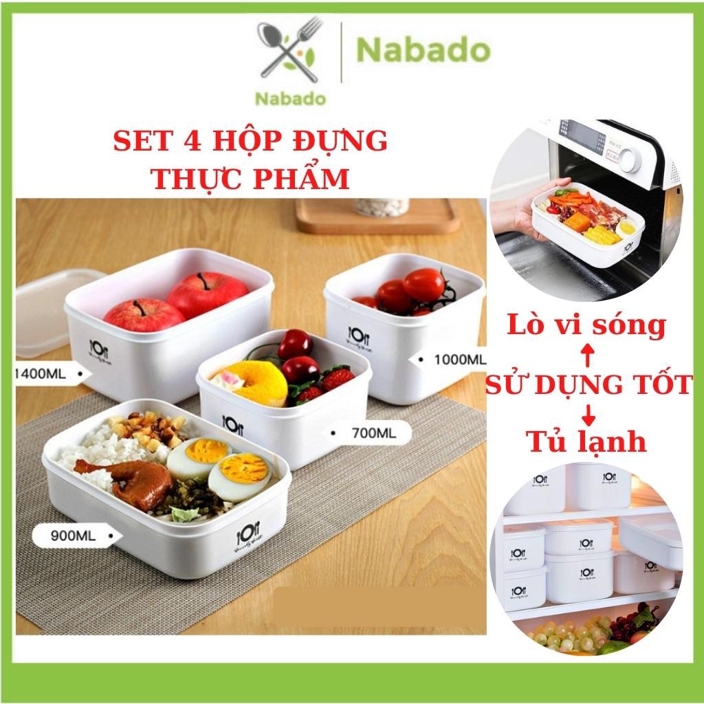 Hộp đựng thực phẩm tủ lạnh, lò vi sóng, trữ đông bảo quản thức ăn an toàn không mùi chịu nhiệt tốt.