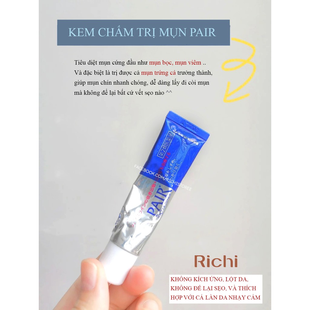 Kem chấm ngừa mụn Pair Acne W Cream 24g