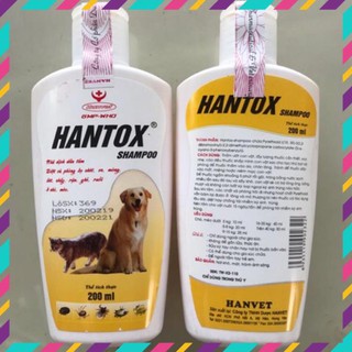 Sữa tắm Hantox Shampoo 200ml dành cho chó mèo