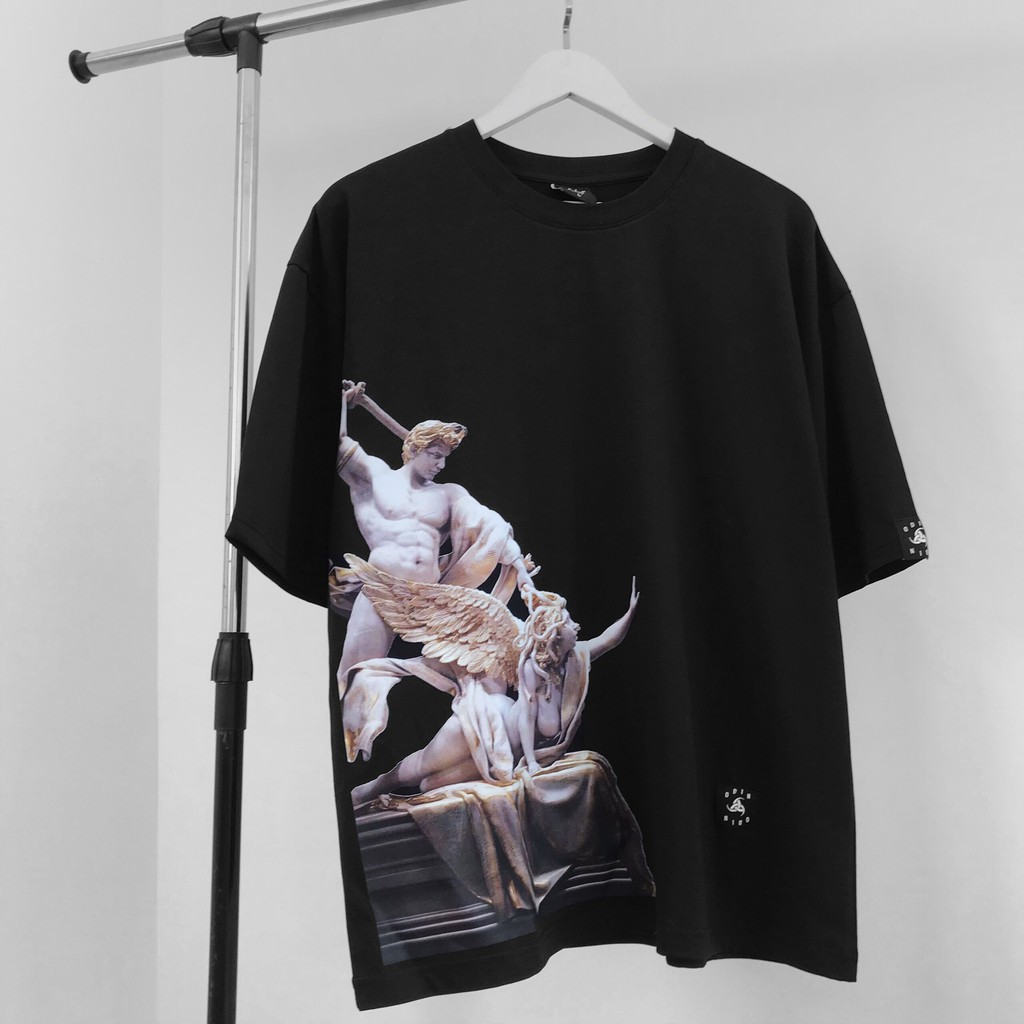 Áo thun Oversize in hình Medusa, áo phông nam cao cấp unisex, Odin Clothing