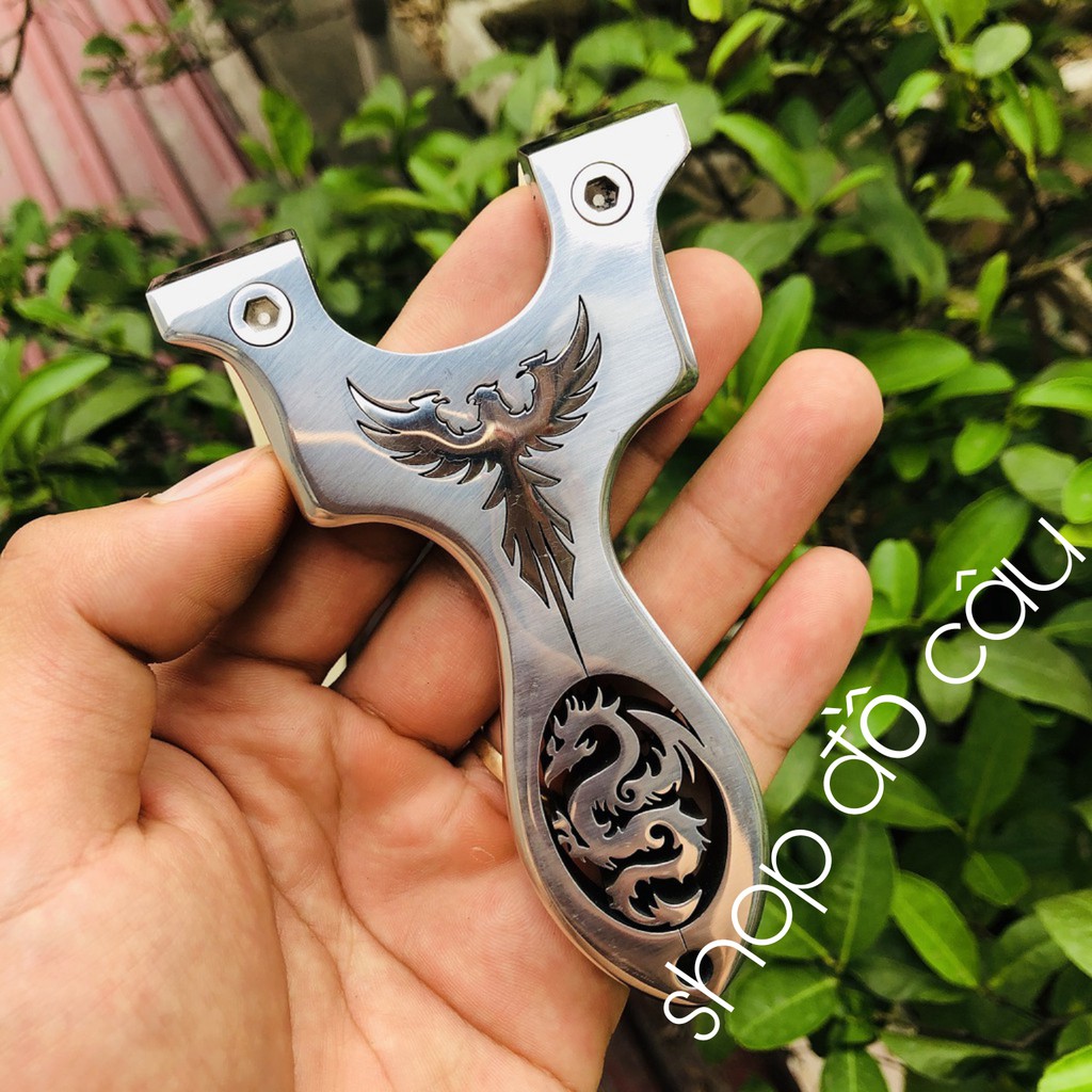 Ná Cao Su Rồng Phượng Inox 304 Nguyên Khối Cao Cấp Đã Được Đánh Bóng - Tặng Kèm Dây Thun Precise ..
