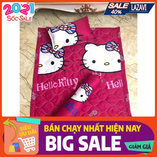 Xả kho Bộ chăn gối cho bé set 5 món mẫu kitty cờ anh