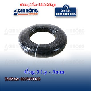 Ống PE 5 mm Màu Đen Loại Cứng  Loại Tốt Dùng Để Tưới Cây Gia Nông