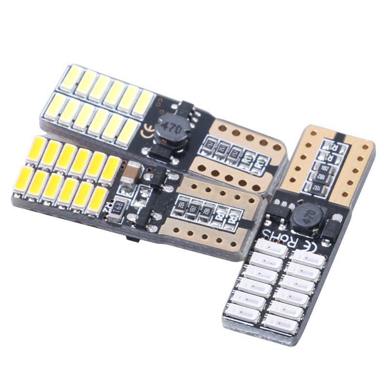 Đèn chiếu sáng biển số xe hơi 24 LED T10 4014 tiện lợi