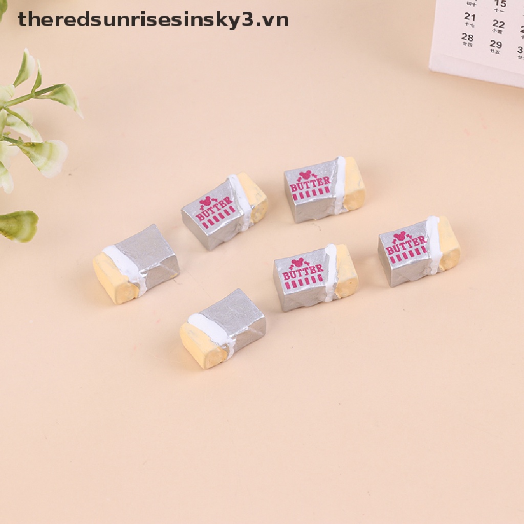 Set 6 Mô Hình Bánh Mì / Bơ Đồ Chơi Mini Cho Bé