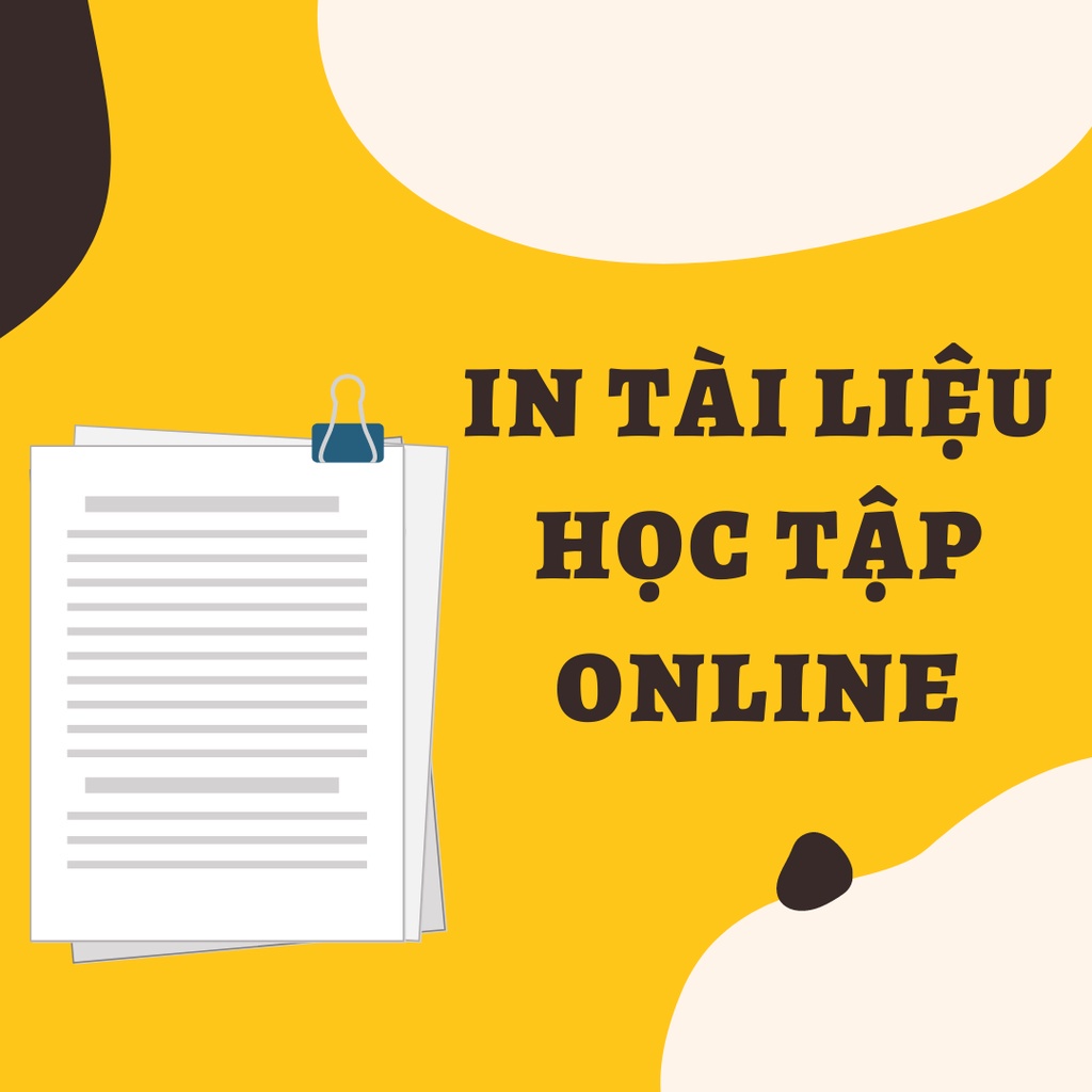 In Tài Liệu Học Tập Online - In Trắng Đen Size A4 Hai Mặt Giá Rẻ - Tài Liệu Học Trực Tuyến Binzi B04
