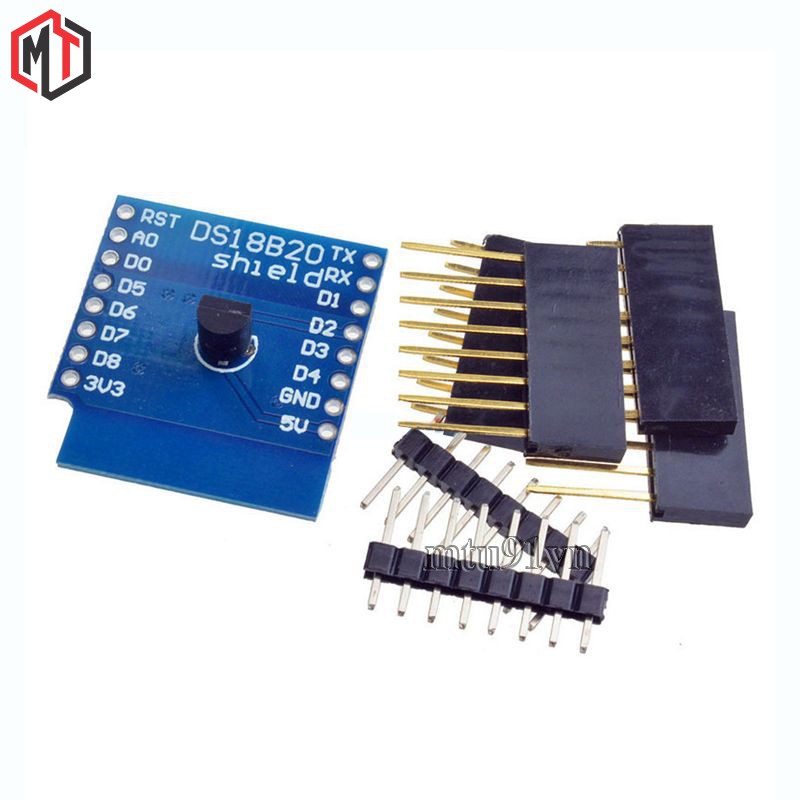 Module Cảm Biến Nhiệt Độ DS18B20 cho Wemos D1 Mini (DS18B20 Shield)