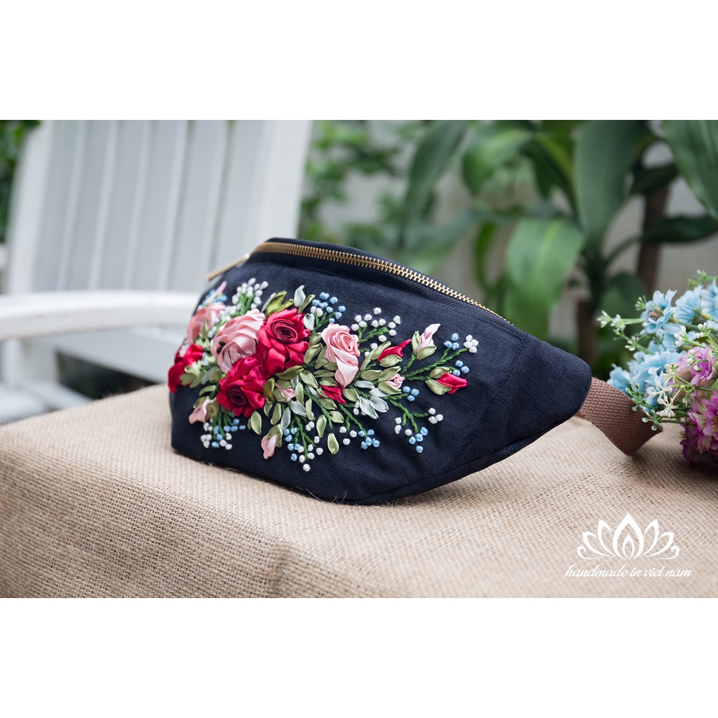 Túi bao tử thêu ruy băng mới lạ, quà tặng siêu độc