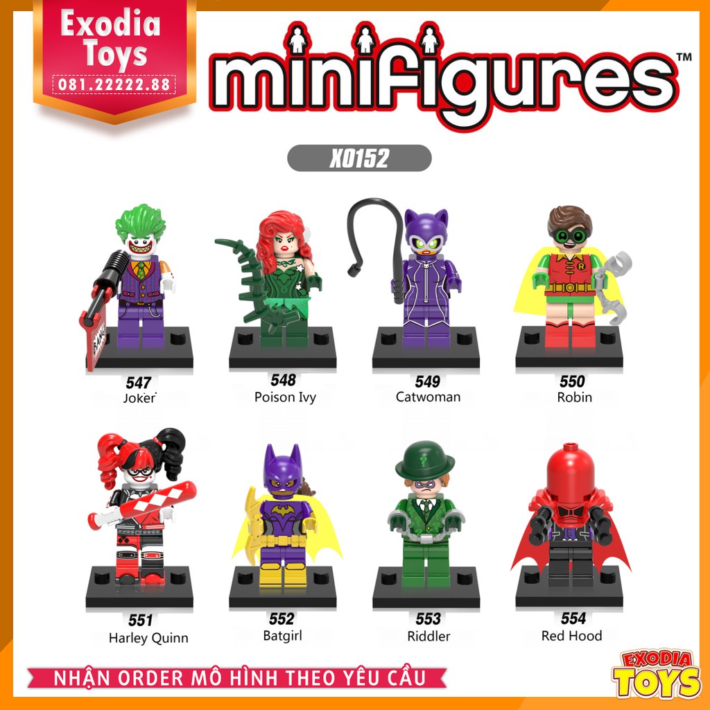 Xếp hình Minifigure siêu anh hùng Batman và Kẻ Phản Diện : Batman The Movie - Đồ Chơi Lắp Ghép Sáng Tạo - X0152