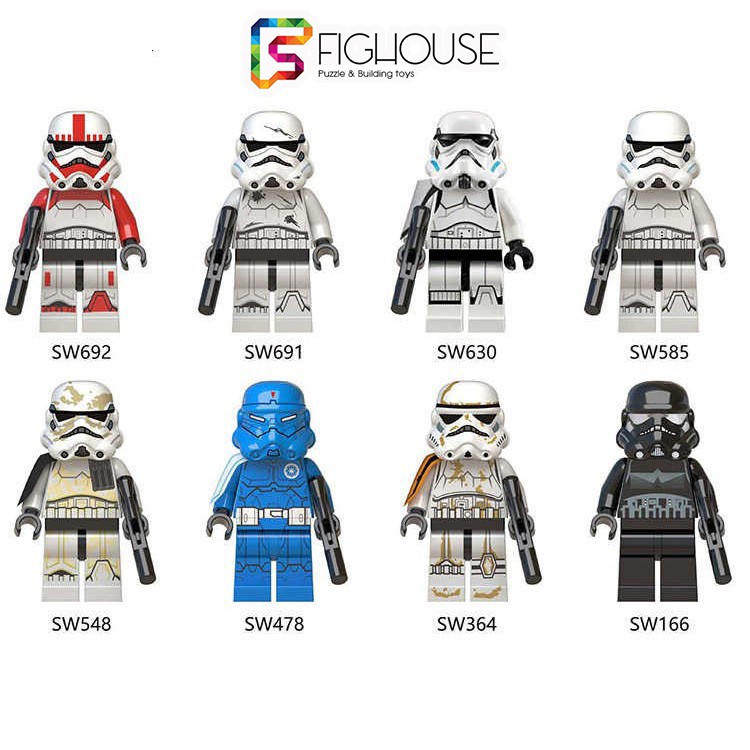 Xếp Hình Minifigures Các Nhân Vật Star Wars Darth Vader Sith Trooper - Đồ Chơi Lắp Ráp non-lego  WM6037 [C12]