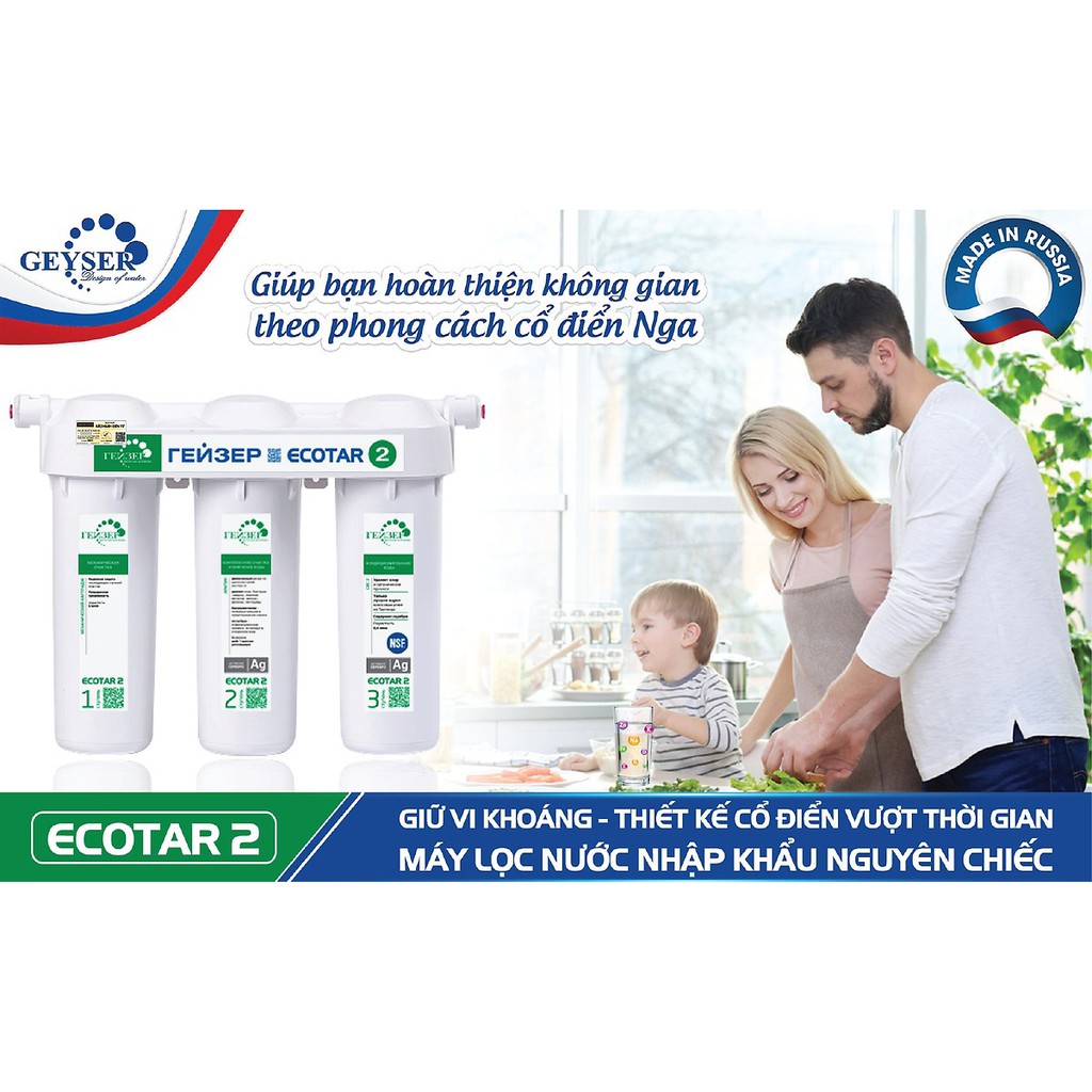 Máy Lọc Nước Nano Geyser Ecotar 2 - Hỗ trợ lắp đặt miễn phí HCM