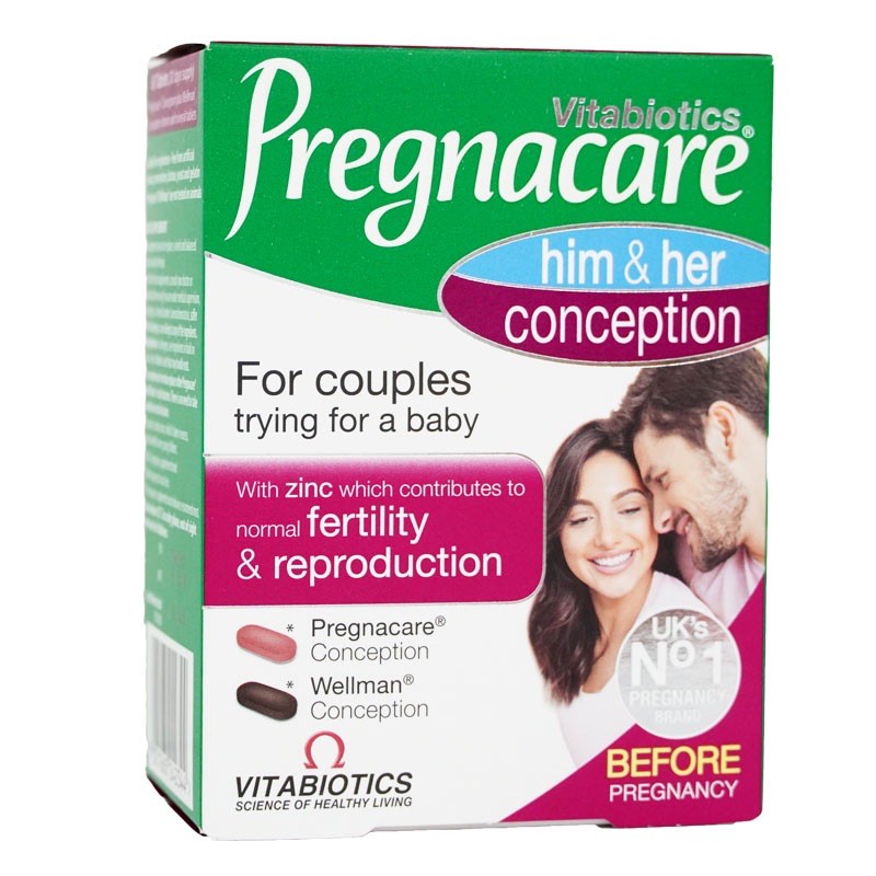 Viên uống tăng khả năng thụ thai Pregnacare him & her conception Anh