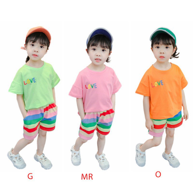 Bộ Quần Áo Gồm 2 Món Áo Thun Họa Tiết Hoa Hướng Dương + Quần Short Dành Cho Bé Gái