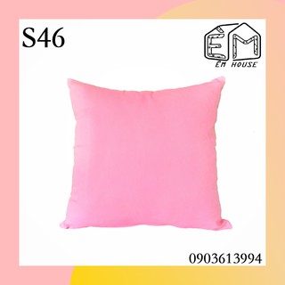 Vỏ gối ôm tựa sofa cao cấp Êm House 40x40 màu trơn